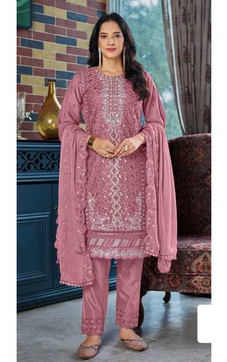 Motifz 5148 A To D Chiffon Embroidery Work Pakistani Salwar Suits Wholesale Online